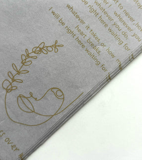 Ambalaj hartie de matase ziar gri auriu