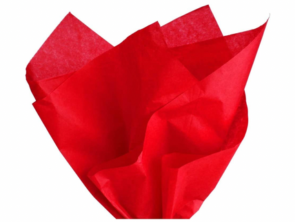 Ambalaj hartie de matase 60x60cm rosu inchis