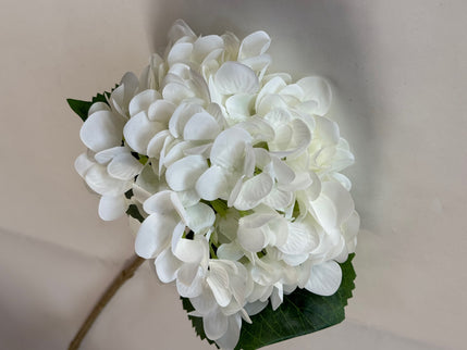 Hortensia artificiala ⌀15cm real feel alb