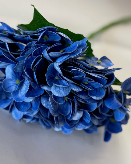Hortensia artificiala ⌀15cm real feel albastru inchis