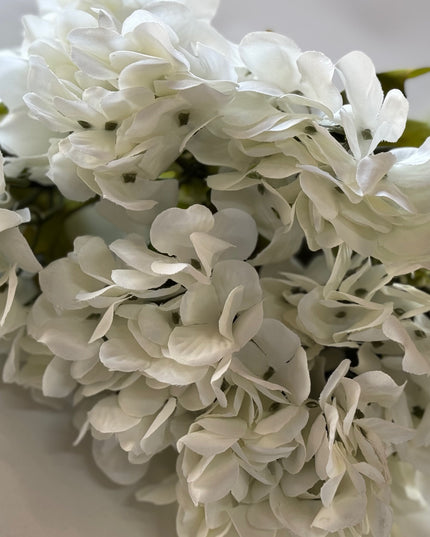 Hortensia artificiala ⌀20cm (7 flori) alb