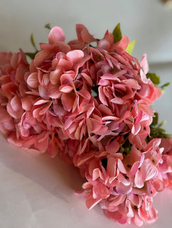 Hortensia artificiala ⌀20cm (7 flori) roz