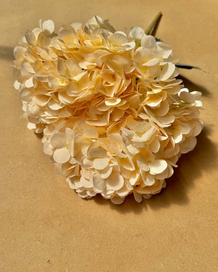 Hortensia artificiala ⌀25cm crem gălbui