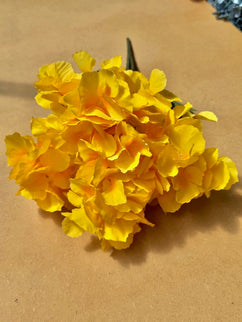 Hortensia artificiala ⌀20cm galben