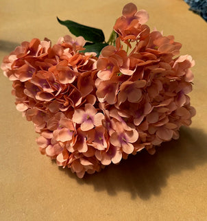 Hortensia artificiala ⌀25cm maro