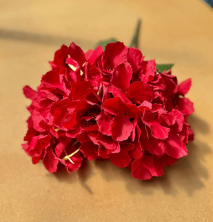 Hortensia artificiala ⌀20cm rosu