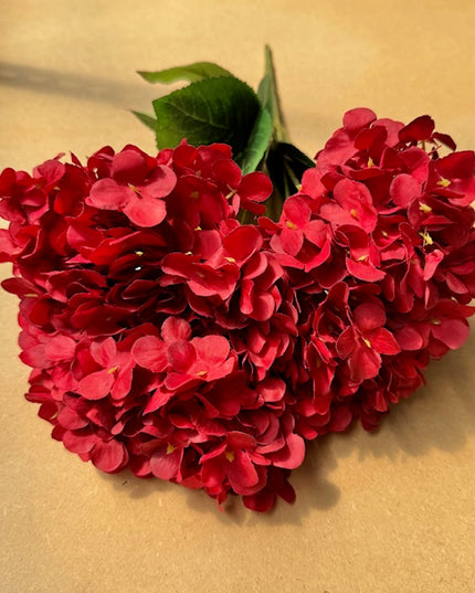 Hortensia artificiala ⌀25cm rosu