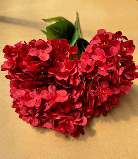 Hortensia artificiala ⌀25cm rosu