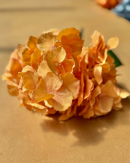 Hortensia artificiala ⌀20cm portocaliu mediu