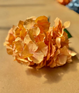 Hortensia artificiala ⌀20cm portocaliu mediu
