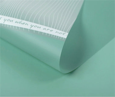 Ambalaj buchet flori waterproof 60x60cm duo verde