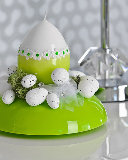 Ikebana rotund Ø9.5cm plastic verde