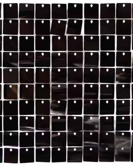 Panou cu paiete negru patrat