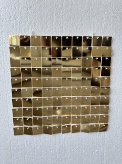 Panou cu paiete auriu inchis patrat