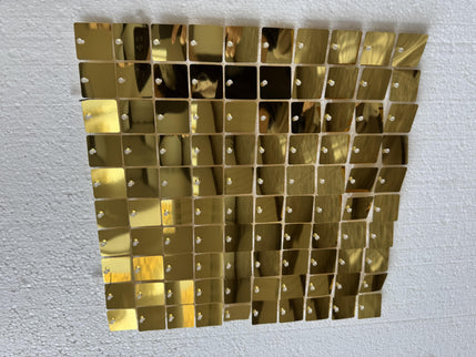 Panou cu paiete auriu deschis patrat