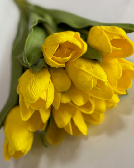 Lalele artificiale S/10 galben