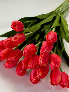 Lalele artificiale S/20 roșu