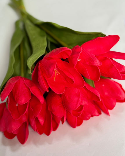 Lalele artificiale S/10 rosu