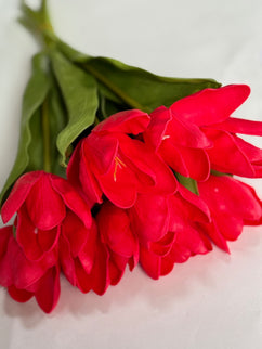 Lalele artificiale S/10 rosu