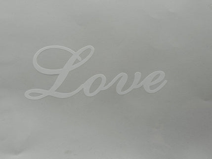 Ambalaj waterproof transparent love alb