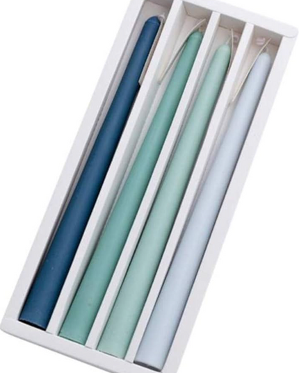 Set lumanari conice S/4 verde