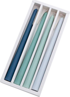 Set lumanari conice S/4 verde