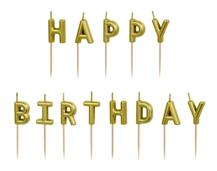 Lumanari Happy Birthday aurii