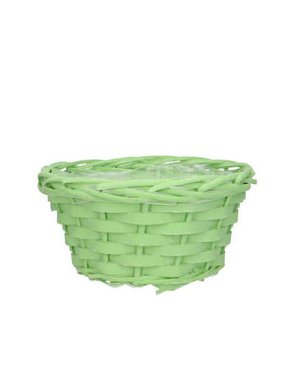 Cos lemn verde 20x10cm