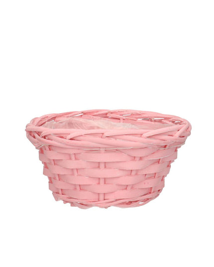 Cos lemn roz 20x10cm