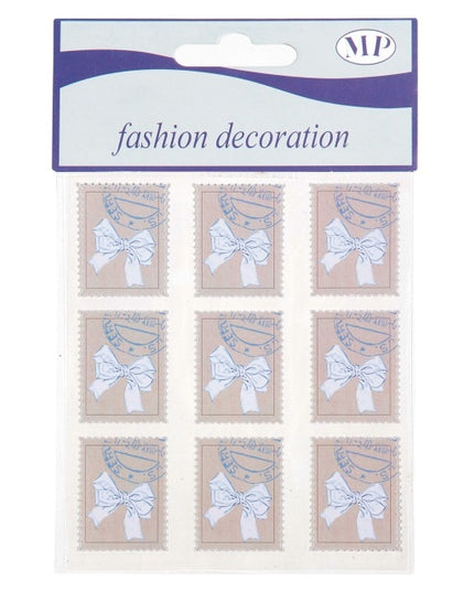 Eticheta autocolant fundita albastra S/9