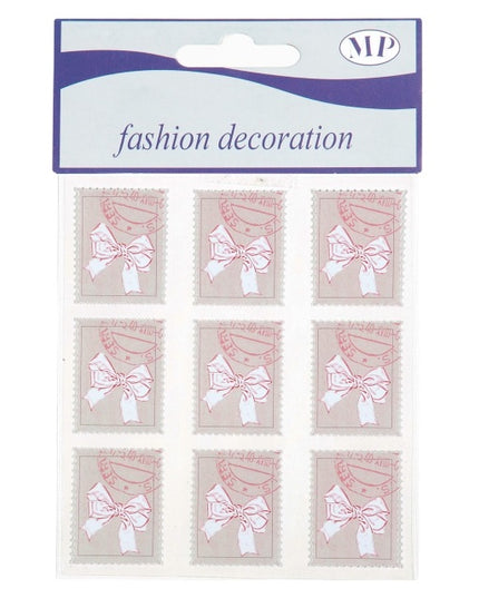 Eticheta autocolant fundita rosie S/9