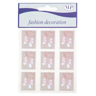 Eticheta autocolant fundita rosie S/9