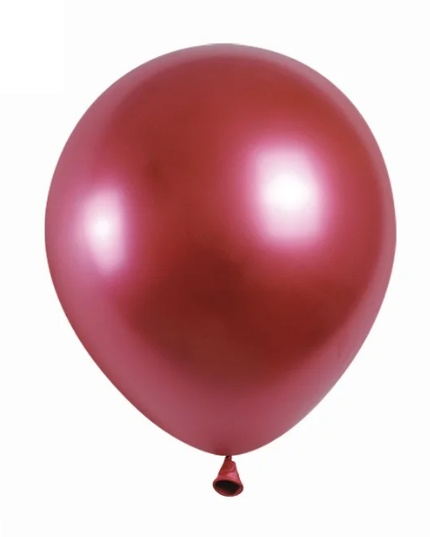 Baloane latex 12cm indian red metalizat S/200