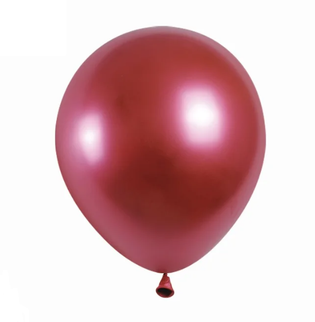 Baloane latex 12cm indian red metalizat S/200