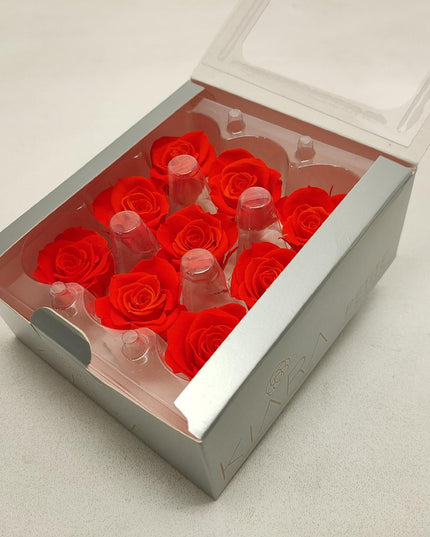 Trandafir criogenat Ø3.5cm portocaliu