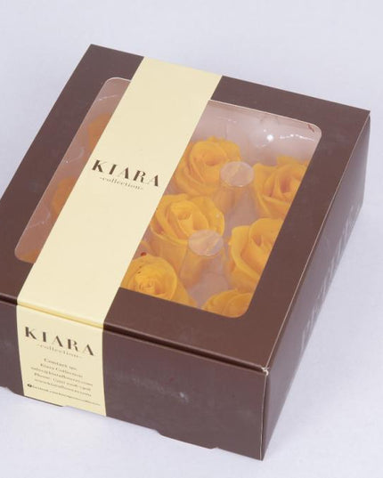 Trandafir criogenat Ø3.5cm galben