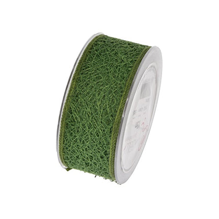 Panglica textil Mono 40mm x15m verde