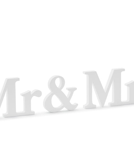 Decor masa lemn ''Mr&Mrs''