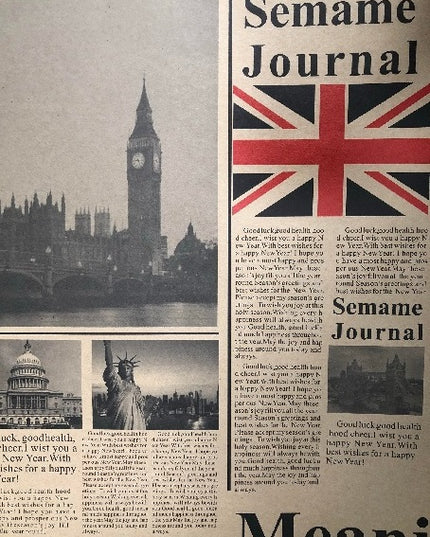 Ambalaj hartie de impachetat Marea Britanie negru