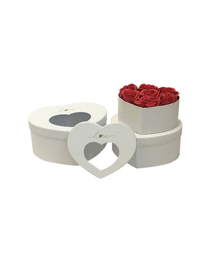 Set 3 cutii flori S3.169 alb