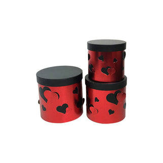 Set 3 cutii flori S3.158 rosu