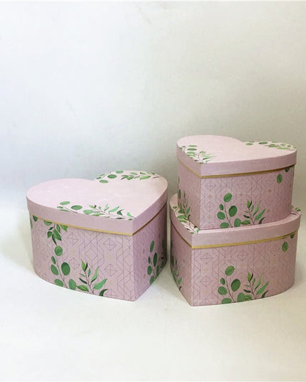 Set 3 cutii flori S3.154 roz