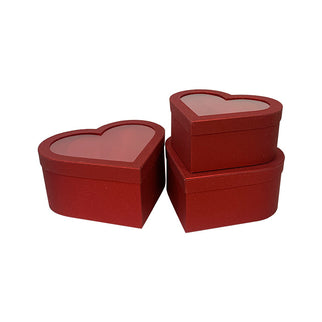 Set 3 cutii flori S3.166 rosu