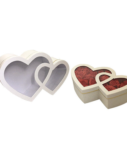 Set 2 cutii flori S2.165 alb