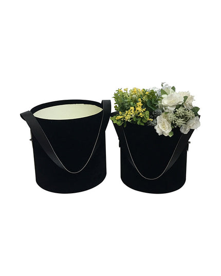 Set 2 cutii flori S2.23 catifea negru