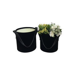 Set 2 cutii flori S2.23 catifea negru