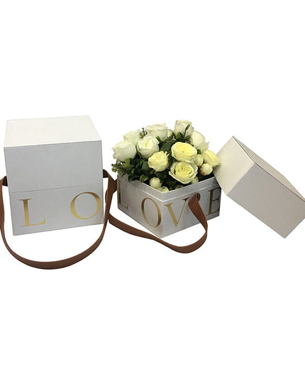 Cutie flori S2.155 alb