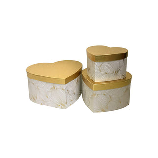 Set 3 cutii flori S3.52 marmur alb