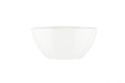 Ghiveci plastic owal 21cm alb