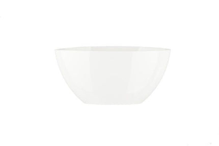 Ghiveci plastic owal 30cm alb